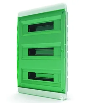 Пластиковый распределительный щит нар. BNZ 40-24, прозрачная зеленая 24 мод. IP41#1