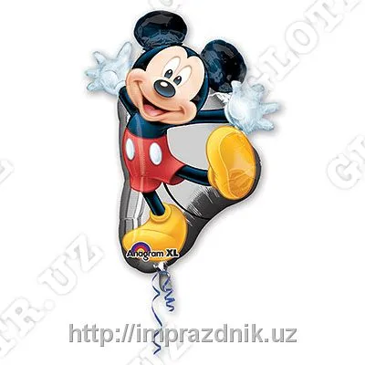 Фольгированный воздушный шар "Танцующий Микки"#1