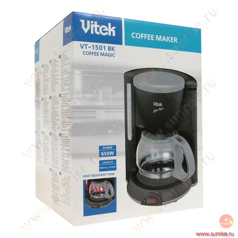 Кофеварка "Vitek", 650W#4