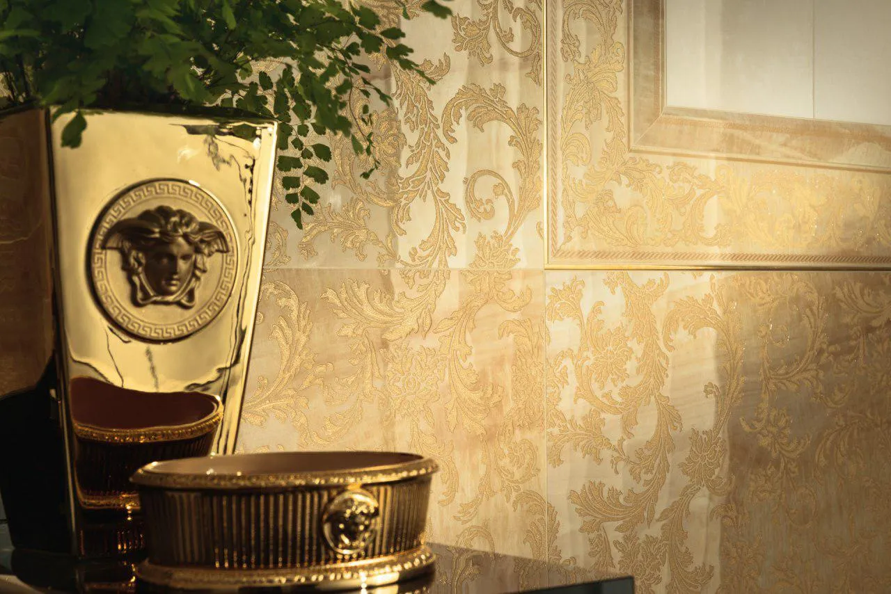 Плитка настенная и напольная Versace Marble Oro и Beige#1