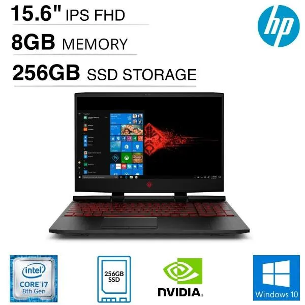 Ноутбук HP Omen 15-dc0088nr i7-8750H 8GB 256GB GeForce GTX1050Ti 4GB#3