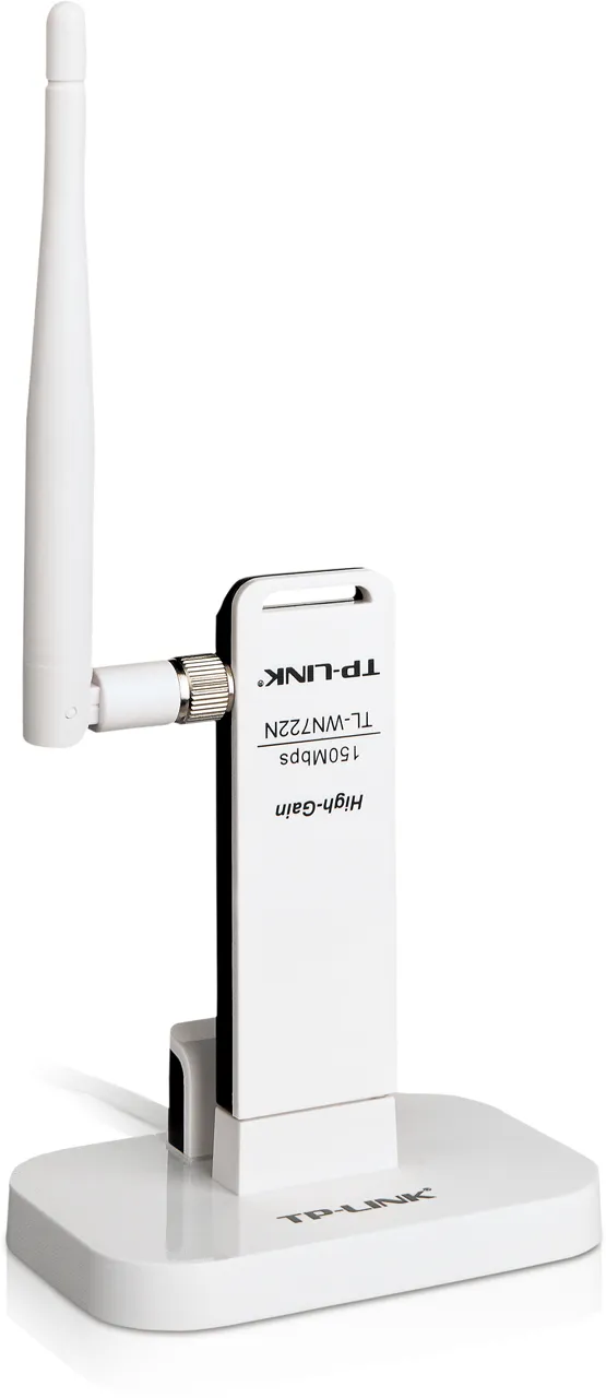 WiFi адаптер TL-WN722N High Gain Wireless N USB Adapter, Atheros, 1T1R, 2.4GHz, 802.11n/g/b, 1 detachable antenna#3