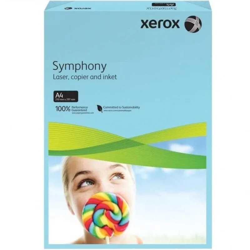 Цветная бумага Xerox Symphony Strong Blue/Темно-голубой А4 80 гр/м2#3