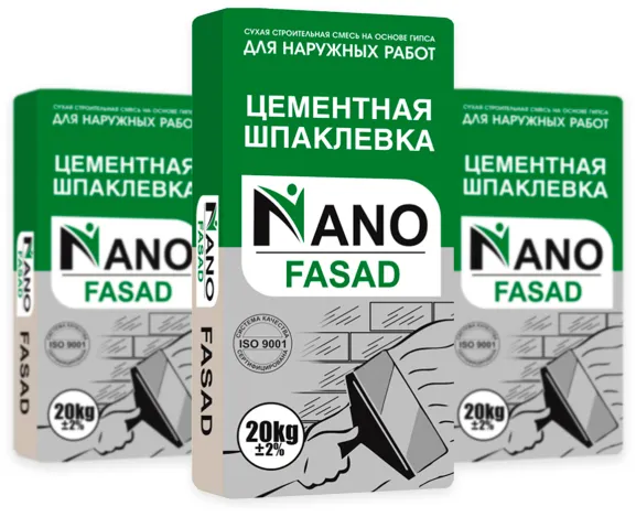 Цементная шпаклевка FASAD NANO#1