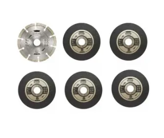 Набор дисков Ryobi RAK6AGD125 для УШМ (125х22.2 мм) (5132003149)#1