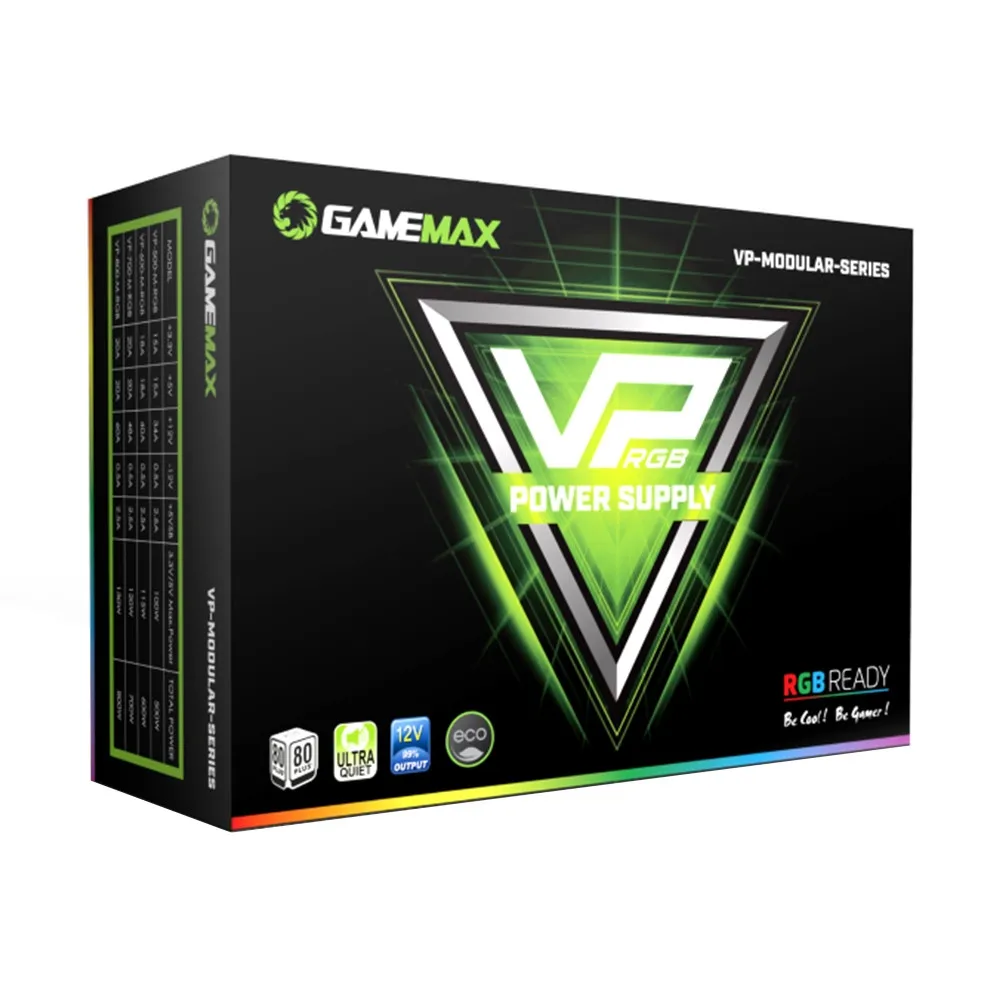 Блок питания GameMax VP-500-RGB-M 500W 80-PLUS Bronze#6