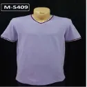 Мужская футболка с коротким рукавом, горловина мысик, модель M5409#1