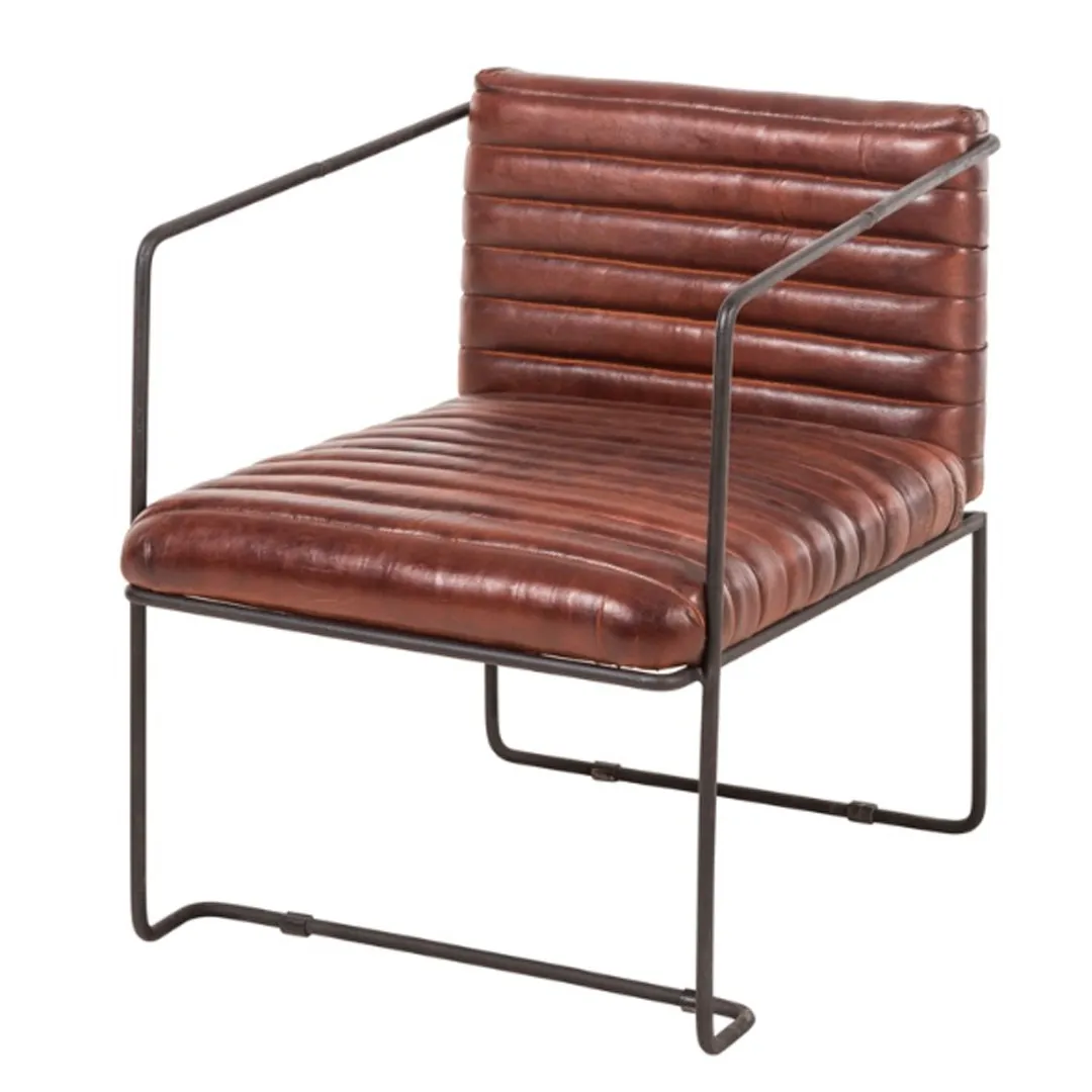 Кожаное кресло (коричневое)#1