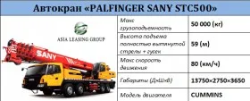 Автокран «PALFINGER SANY STC500»#1