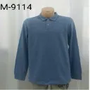 Мужская рубашка поло с длинным рукавом, модель M9114#1