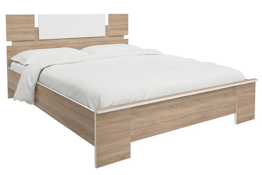 Двуспальная кровать «Сиена дуб»#1