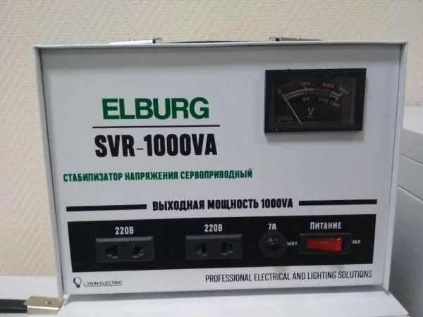 Стабилизаторы напряжения латерные сервоприводные 1-р,SVR-1000ВА ELBURG#2