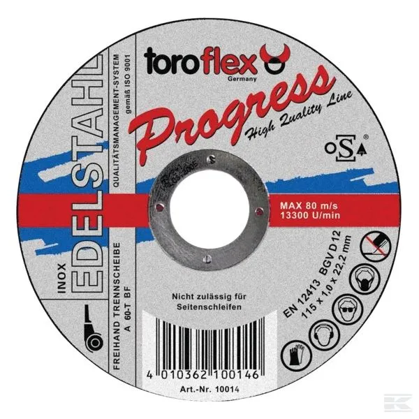 Отрезной диск (нержавеющая сталь) TF progress 115 х 1 х 22,23#1