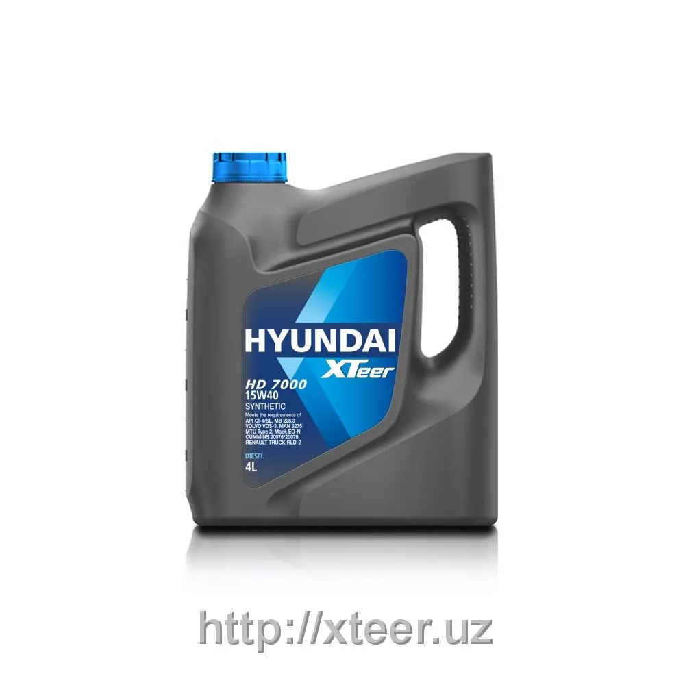 Моторное масло Hyundai X-Teer HD 7000 15W-40 Synthetic 4L#3