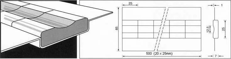 Керамические подкладки ESAB PZ 1500/73 Grey,Tape,Concave#1