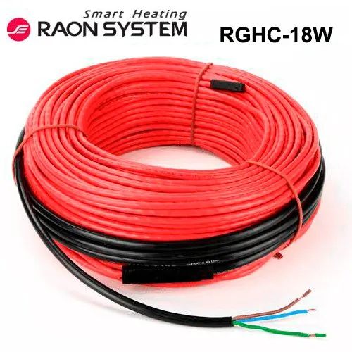 Нагревательный кабель Raon System RGHC-18W#1