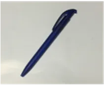 Ручка шариковая д/нанесения синяя с пружинкой#1