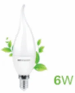 Светодиодная лампа  LED Econom Flame-M 6W E14 6000K ELT#1