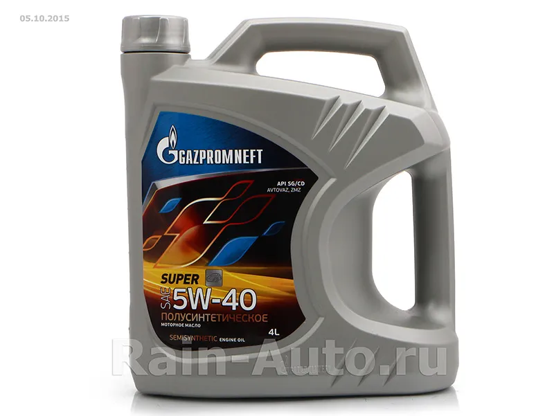 Автомобильные масла Gazpromneft Super 5W-40, 10W-40, 10W-30, 15W-40 API SG/CD#8