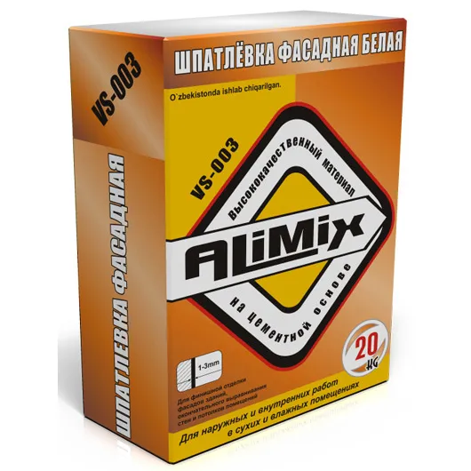 Шпатлевка фасадная (белая) «AliMix» VS-003#1