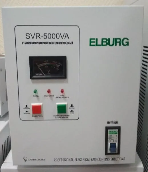 Стабилизаторы напряжения латерные сервоприводные 1-р, SVR-5000ВА ELBURG#2