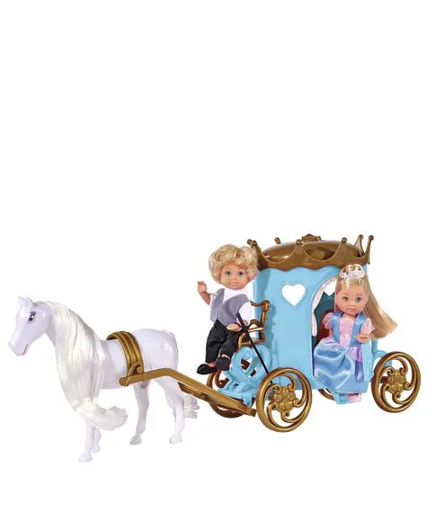 Кукольный набор Эви и Тимми Карета принцессы с конем Simba#1