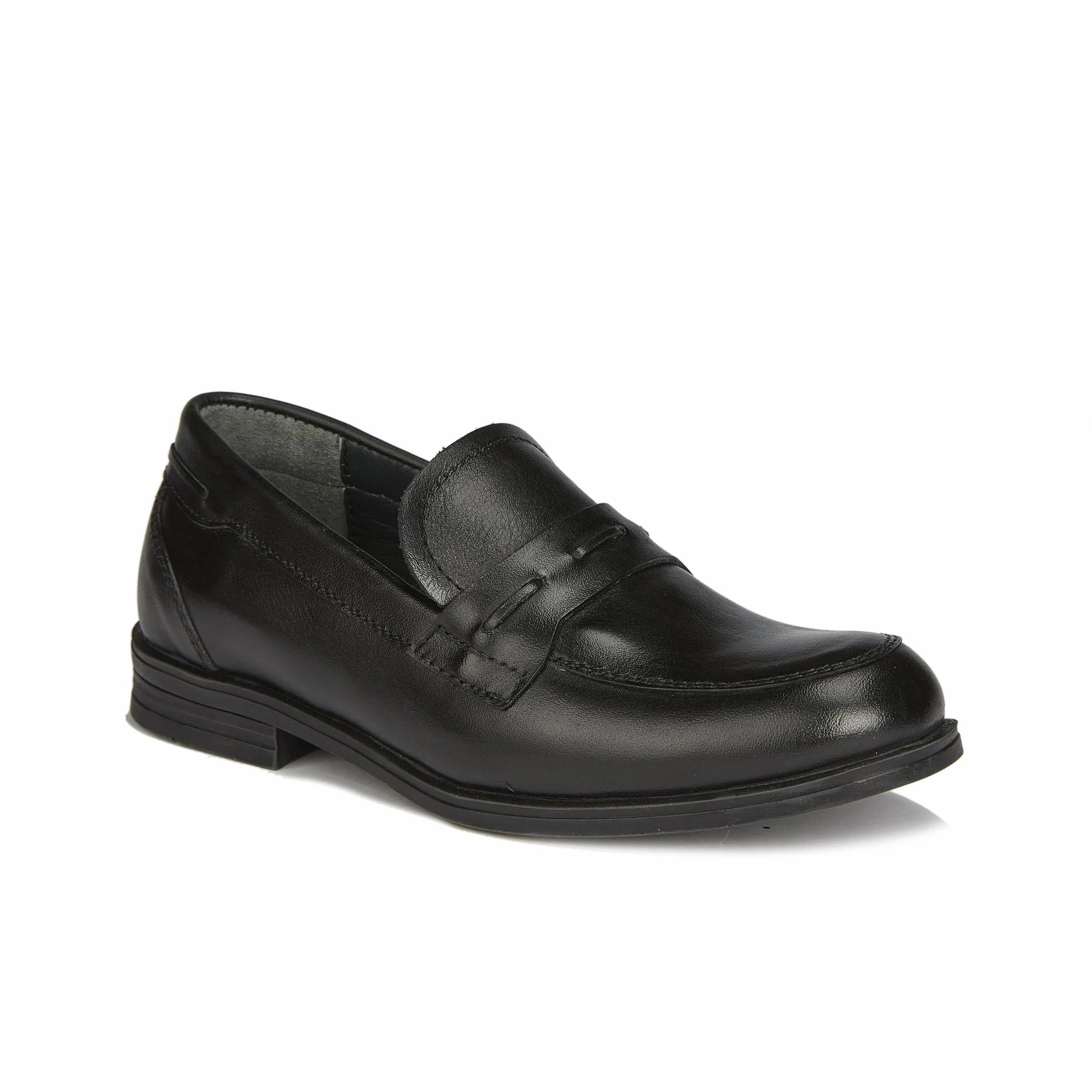 Школьная кожаная обувь Smith (черные)#1