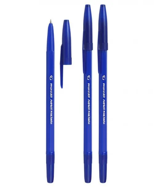 Ручка шариковая "Тонкая линия письма" синий стержень 0,7  на масляной основе У#1