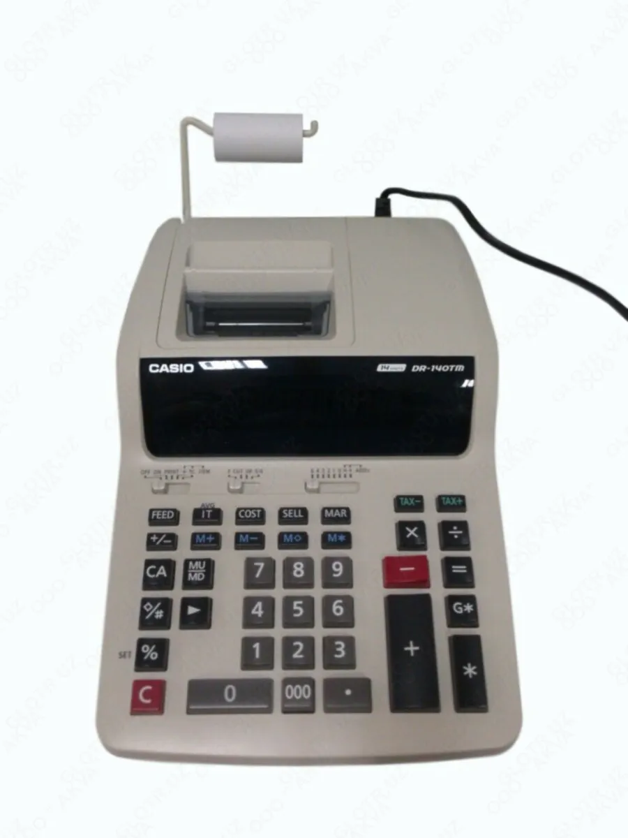 Калькулятор с печатью CASIO DR 140TM#1