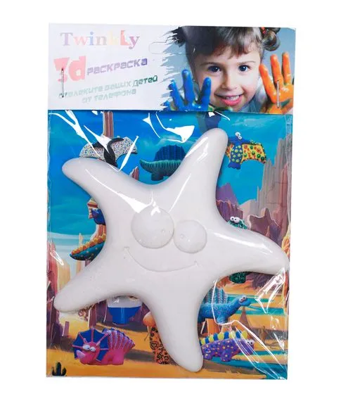 3D раскраска Twinkly Морская звезда#3
