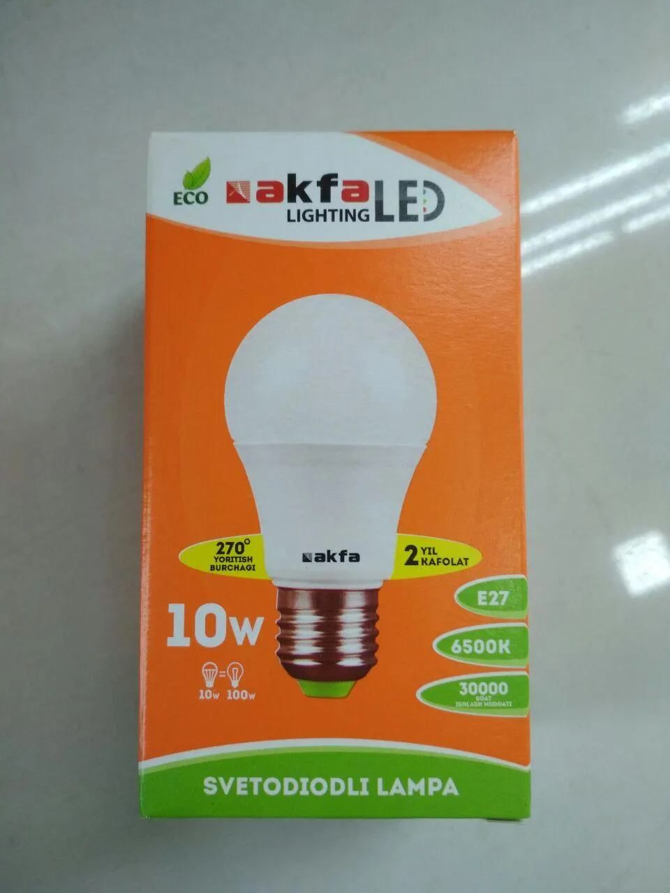 Светодиодная лампа LED Econom A60-M 1 E27 6000K ELT#7