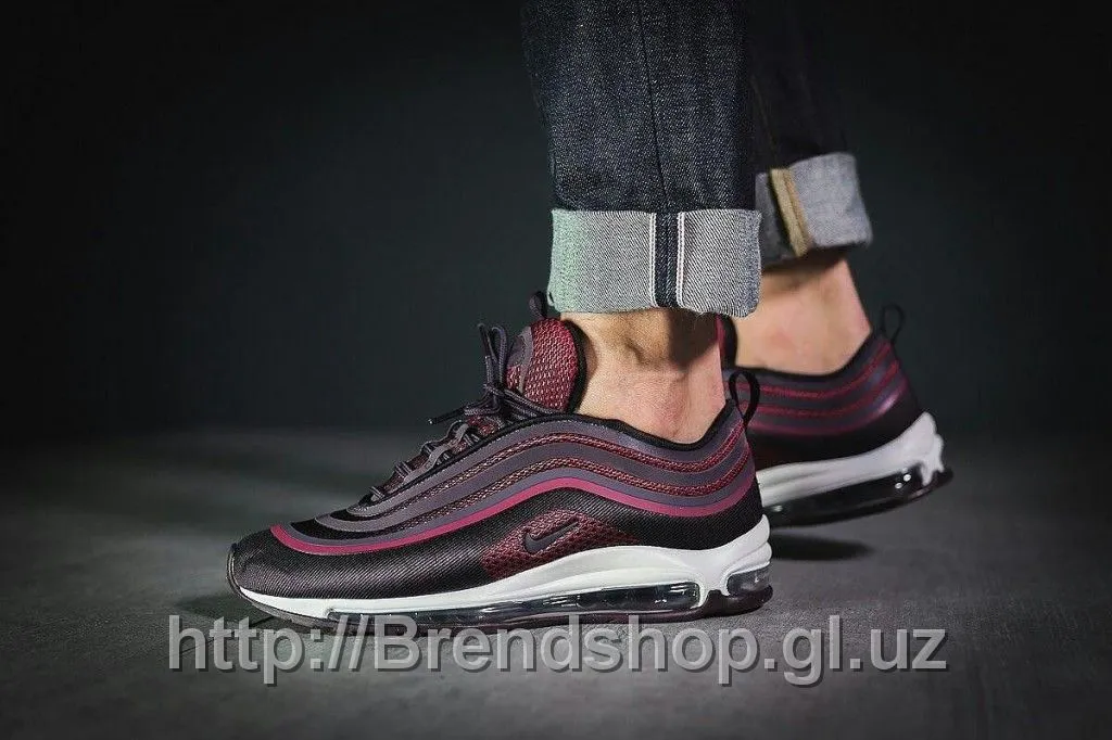 Мужские кроссовки Nike Air Max 97 (с пурпурными вставками)#1
