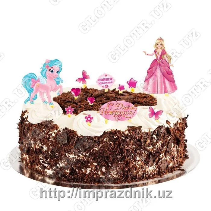 Набор для украшения торта "Принцесса"#1