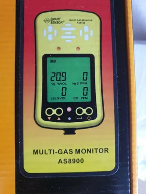 Анализатор кислорода, угарного газа, сероводорода и горючих газов в воздухе AS8900 Smart Sensor#1