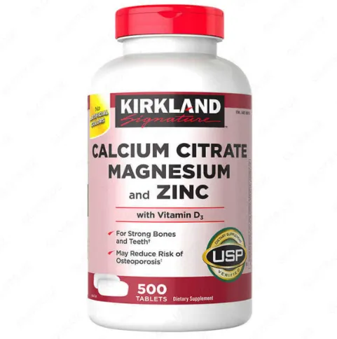 Цитрат кальция, магнезия и цинк Kirkland Signature Kirkland Calcium citrate magnesium zinc (500 шт.)#1
