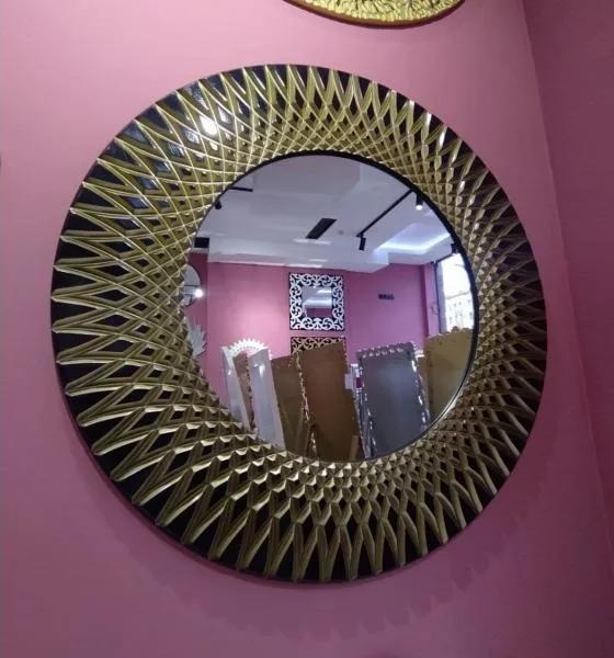 Круглое настенное зеркало#5