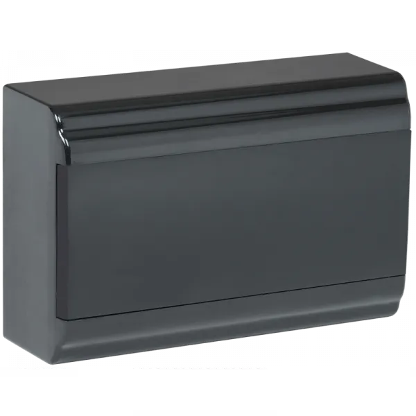Корпус модульный пластик навеской ЩРН-П-12 черный черная дверь IP41 IEK#1
