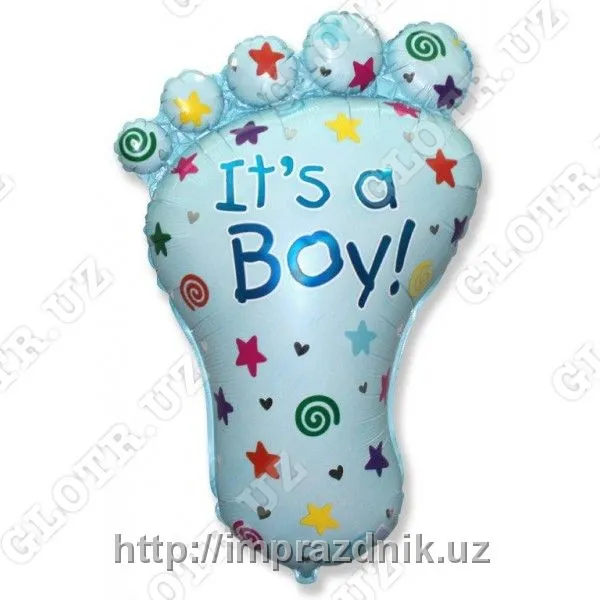 Фольгированный шар ножка " It's a boy "#1