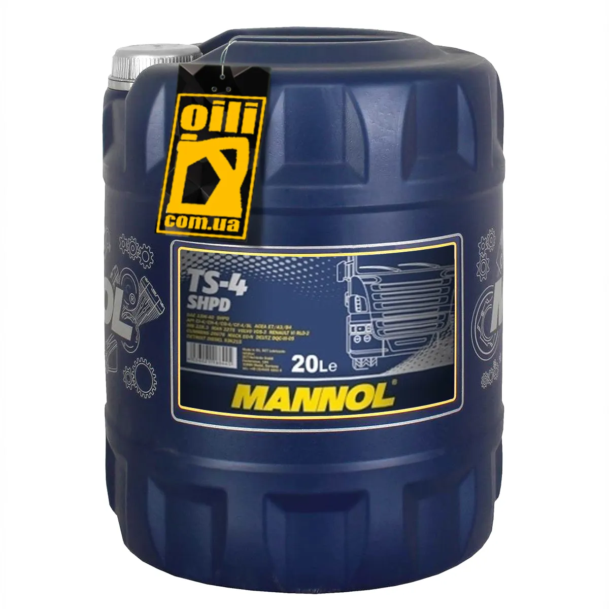 Моторное масло Mannol TS-4  15w40 SHPD  API CI-4/CH-4/CG-4/CF-4/CF/SL 20 л#2