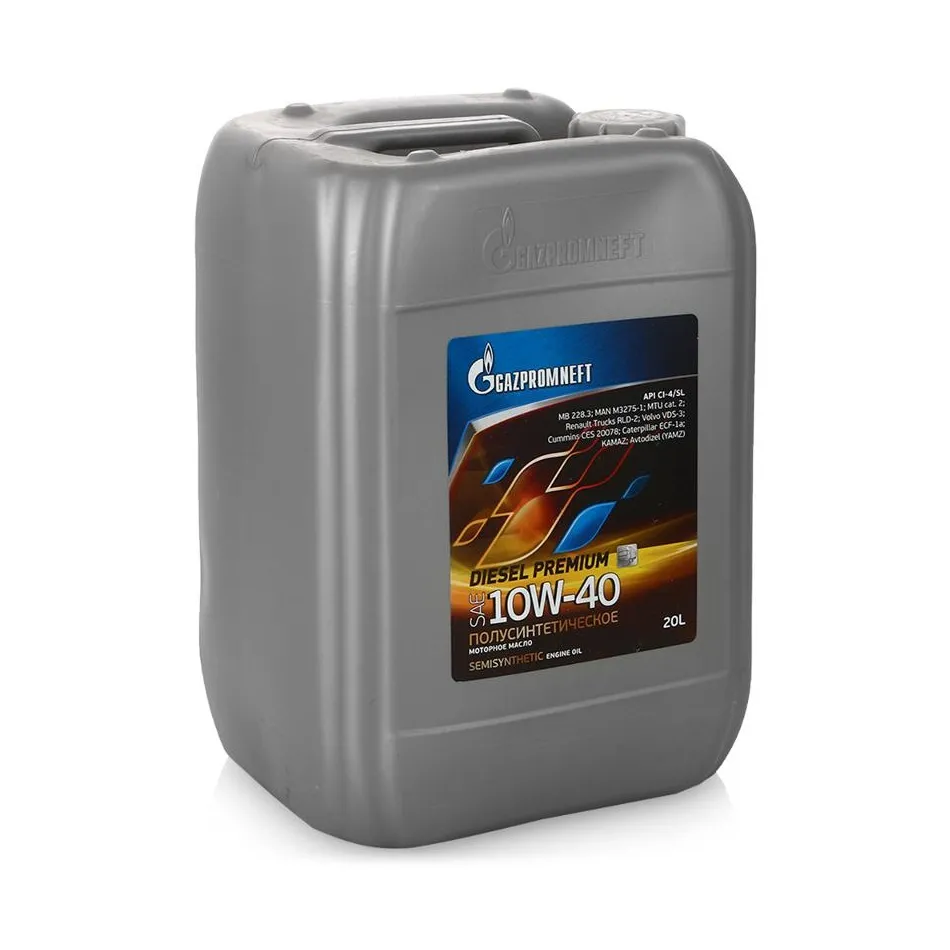 Автомобильные масла Gazpromneft Diesel Premium SAE 5W-40, 10W-40, 15W-40 API CI-4/SL#5