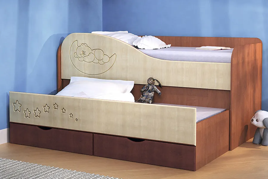 Двухъярусная кровать "Омега" с выдвижной секцией#2