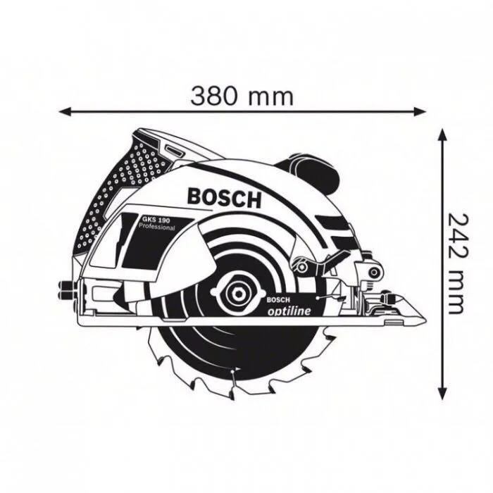 Ручная циркулярная пила Bosch GKS 190 Professional#2