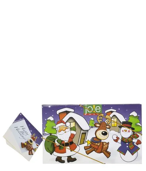 Комплект рождественских магнитов  (3 шт) +открытка Joie msc#2
