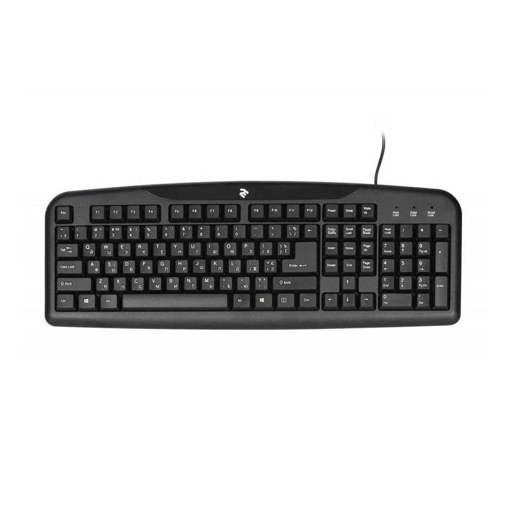 Клавиатура Keyboard  2E KS 101 USB Black#1