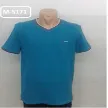 Мужская футболка с коротким рукавом, горловина мысик, модель M5171#1