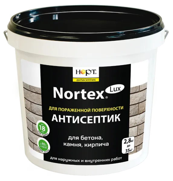 Антисептик «Nortex»-Lux для бетона, камня, кирпича#1