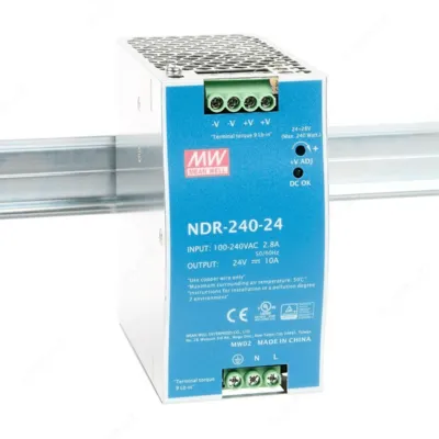 Блок питания Mean Well NDR-240-24 10A на DIN-рейку#1
