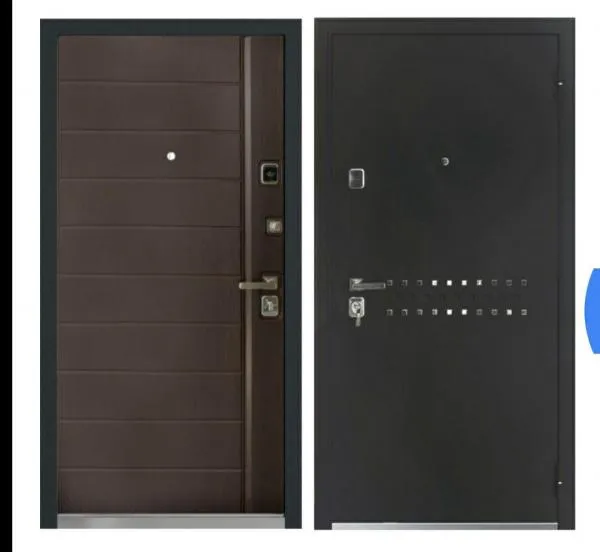 Двери Черный шелк "Бульдорс 44", лиственница шоколад#1