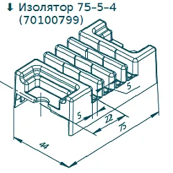 Изолятор полимерный 75-5-4#1