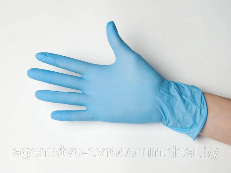 Перчатки одноразовые нестерильные, нитриловые M синие (WRP/Малайзия)#1